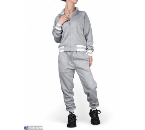 Спортивний костюм жіночий на весну/осінь (4 шт. р.сетка S-XL) сірий "FABIO" Спортивний костюм жіночий на весну/осінь (4 шт. р.сетка S-XL) сірий "FABIO"