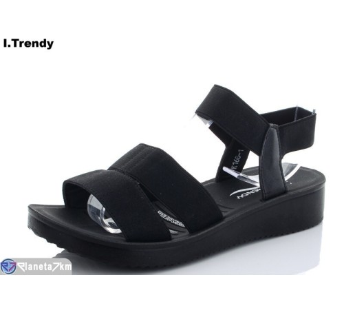 Босоніжки жіночі на літо (8 пар р.36-41) чорний  "Trendy"