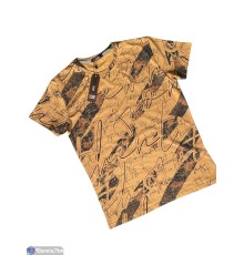 Футболка чоловіча на літо (4 шт. р.сетка M-2XL) бежевий  "Peton"