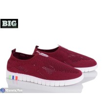 Кросівки жіночі на літо (8 пар р.36-41) бордовий  "BIG"