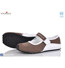 Балетки жіночі на весну/осінь (8 пар р.36-41) коричневий  "Veagia-ADA"