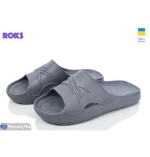 Шлепки чоловічі на літо (8 пар р.41-46) сірий  "Roks"
