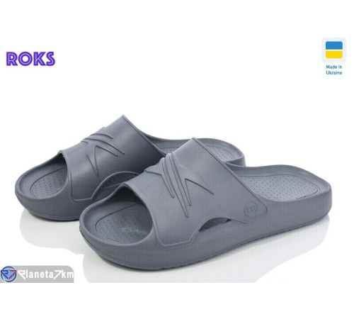Шлепки чоловічі на літо (8 пар р.41-46) сірий  "Roks"