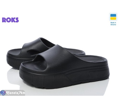 Шлепки жіночі на літо (8 пар р.36-40) чорний  "Roks"