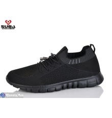 Кросівки чоловічі на літо (8 пар р.41-46) чорний  "SUBA"