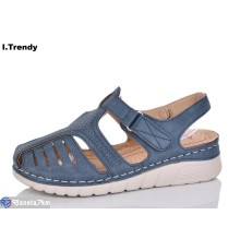 Босоніжки жіночі на літо (8 пар р.37-42) синій  "Trendy"