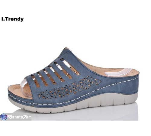 Шлепки жіночі на літо (8 пар р.36-41) синій "Trendy" Шлепки жіночі на літо (8 пар р.36-41) синій "Trendy"