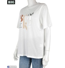 Футболка жіноча на літо (3 шт. р.сетка S-L) білий  "BIG"