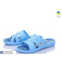 Шлепки дитячі на літо (6 пар р.30-35) блакитний  "LEO"