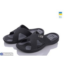 Шлепки дитячі на літо (8 пар р.35-40) чорний  "LEO"