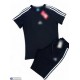 Спортивний костюм чоловічий на літо (5 шт. р.сетка L-3XL) чорний  "Peton"