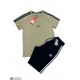 Спортивний костюм чоловічий на літо (5 шт. р.сетка L-3XL) хакі "Peton"