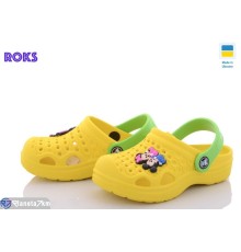 Кроки дитячі на літо (8 пар р.24-32) жовтий  "Roks"