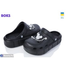Кроки жіночі на літо (6 пар р.36-40) чорний  "Roks"