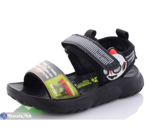 Сандалі дитячі на літо (12 пар р.26-31) чорний "Normashoes" Сандалі дитячі на літо (12 пар р.26-31) чорний "Normashoes"