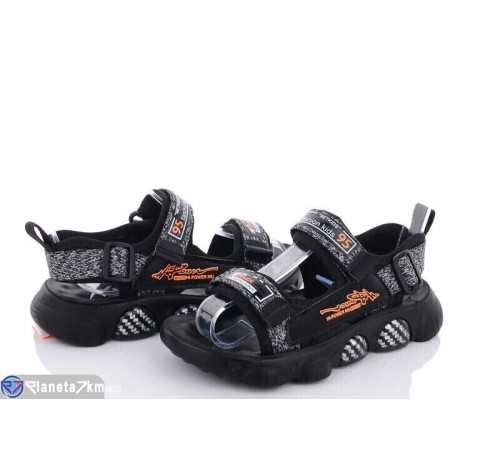 Сандалі дитячі на літо (6 пар р.32-37) сірий "Normashoes" Сандалі дитячі на літо (6 пар р.32-37) сірий "Normashoes"