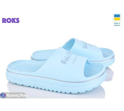 Шлепки жіночі на літо (8 пар р.37-40) блакитний "Roks" Шлепки жіночі на літо (8 пар р.37-40) блакитний "Roks"