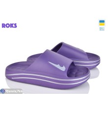 Шлепки жіночі на літо (8 пар р.37-40) фіолетовий  "Roks"