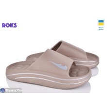 Шлепки жіночі на літо (8 пар р.37-40) коричневий  "Roks"