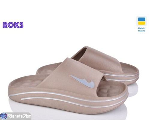 Шлепки жіночі на літо (8 пар р.37-40) коричневий "Roks" Шлепки жіночі на літо (8 пар р.37-40) коричневий "Roks"
