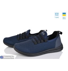 Кросівки чоловічі на весну/осінь (6 пар р.41-45) синій  "LEOBAZA"