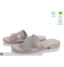 Шлепки жіночі на літо (6 пар р.36-40) коричневий  "Linda"