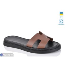 Шлепки жіночі на літо (6 пар р.36-40) коричневий  "LIKA"