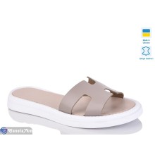 Шлепки жіночі на літо (6 пар р.36-40) коричневий  "LIKA"