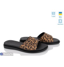 Шлепки жіночі на літо (6 пар р.36-40) коричневий  "Linda"