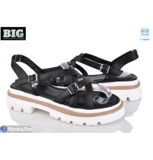 Босоніжки жіночі на літо (8 пар р.36-41) чорний  "BIG"