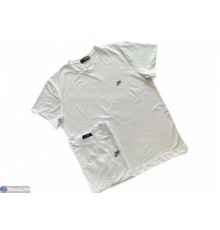 Футболка чоловіча на літо (5 шт. р.сетка XL-5XL) білий  "Peton"