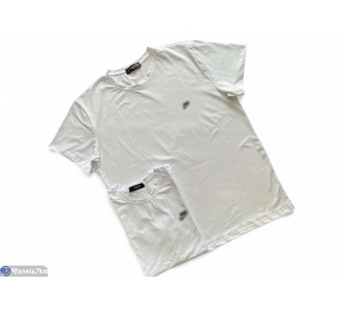 Футболка чоловіча на літо (5 шт. р.сетка XL-5XL) білий  "Peton"