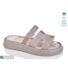 Шлепки жіночі на літо (6 пар р.36-40) коричневий  "LIKA"