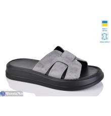 Шлепки жіночі на літо (6 пар р.36-40) сірий  "LIKA"