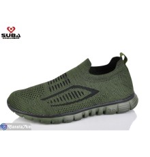Кросівки чоловічі на літо (8 пар р.41-46) зелений  "SUBA"