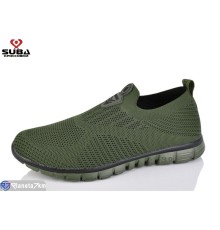 Кросівки чоловічі на літо (8 пар р.41-46) зелений  "SUBA"