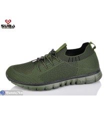Кросівки чоловічі на літо (8 пар р.41-46) зелений  "SUBA"