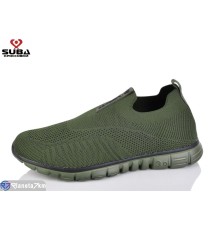 Кросівки чоловічі на літо (8 пар р.41-46) зелений  "SUBA"
