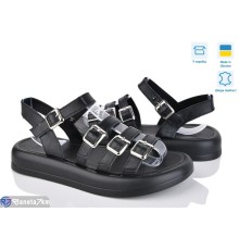 Босоніжки жіночі на літо (6 пар р.36-40) чорний  "Linda"