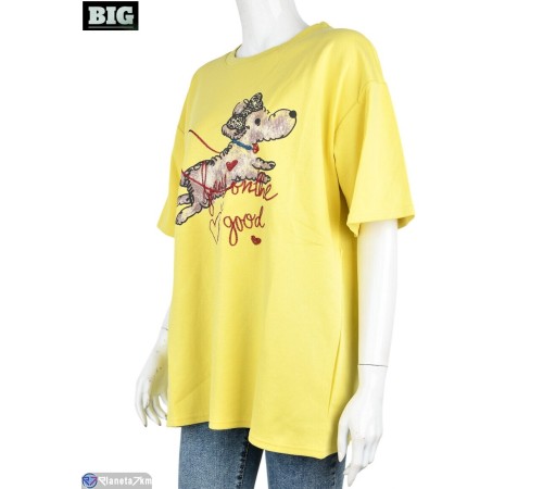 Футболка жіноча на літо (5 шт. р.сетка One size) мікс "BIG" Футболка жіноча на літо (5 шт. р.сетка One size) мікс "BIG"