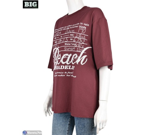 Футболка жіноча на літо (5 шт. р.сетка One size) мікс "BIG" Футболка жіноча на літо (5 шт. р.сетка One size) мікс "BIG"