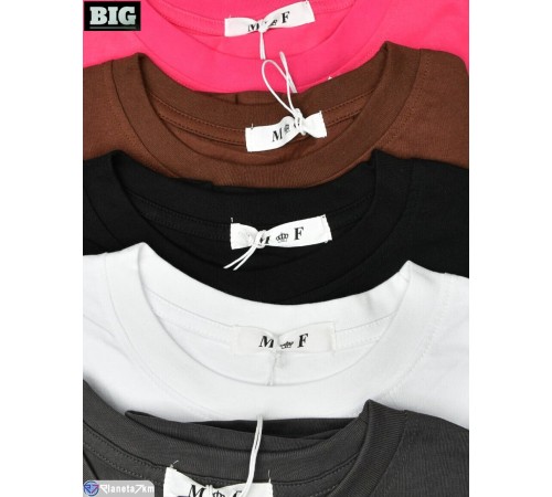 Футболка жіноча на літо (5 шт. р.сетка One size) мікс "BIG" Футболка жіноча на літо (5 шт. р.сетка One size) мікс "BIG"