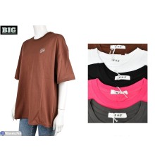 Футболка жіноча на літо (5 шт. р.сетка One size) мікс  "BIG"