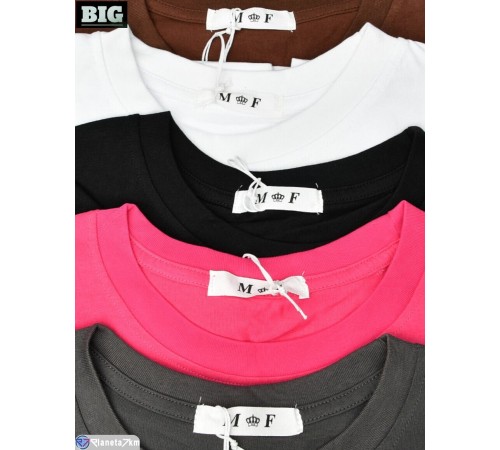 Футболка жіноча на літо (5 шт. р.сетка One size) мікс "BIG" Футболка жіноча на літо (5 шт. р.сетка One size) мікс "BIG"