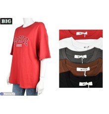 Футболка жіноча на літо (5 шт. р.сетка One size) мікс  "BIG"