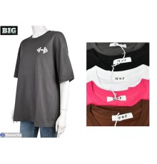 Футболка жіноча на літо (5 шт. р.сетка One size) мікс  "BIG"