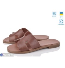 Шлепки жіночі на літо (6 пар р.36-40) коричневий  "Speranza"