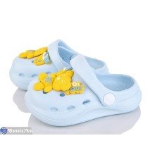 Кроки дитячі на літо (8 пар р.22-25) блакитний  "LUXORIS"