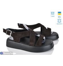 Босоніжки жіночі на літо (6 пар р.36-40) коричневий  "Linda"