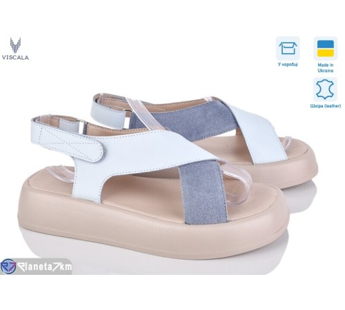 Босоніжки жіночі на літо (6 пар р.36-40) блакитний "Viscala" Босоніжки жіночі на літо (6 пар р.36-40) блакитний "Viscala"